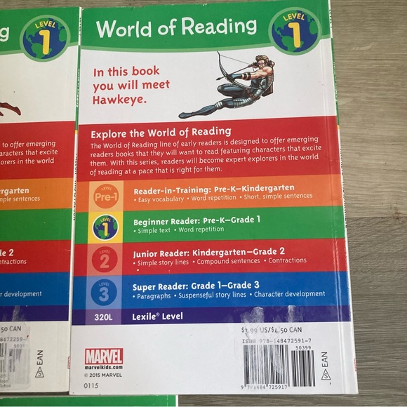 ❤️ (3/$15) Marvel World Of Reading Level 1 Books - Picture 4 of 5